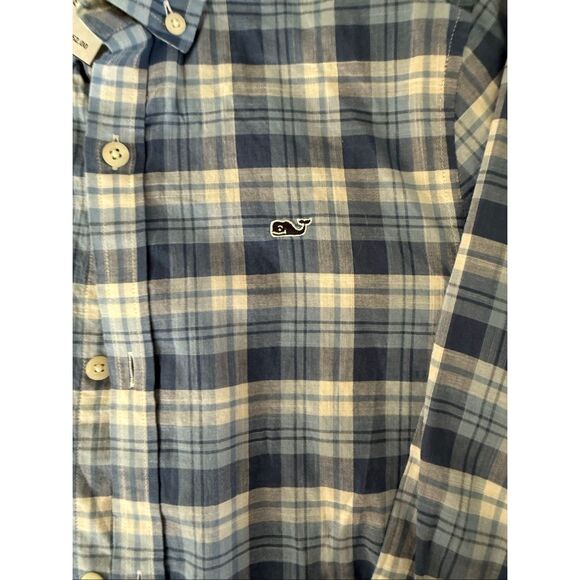NWT Vineyard Vines 100% Cotton Boys Plaid Button Down Long Sleeve Small 8/10 - Picture 5 of 5